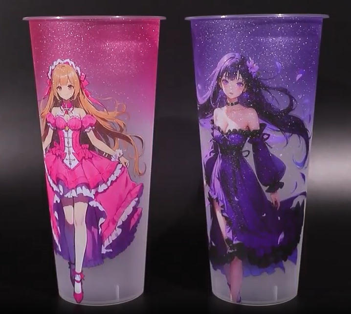 YZY 高品質グリッターラベル - 当社の IML 装飾フィルムの 1 つ