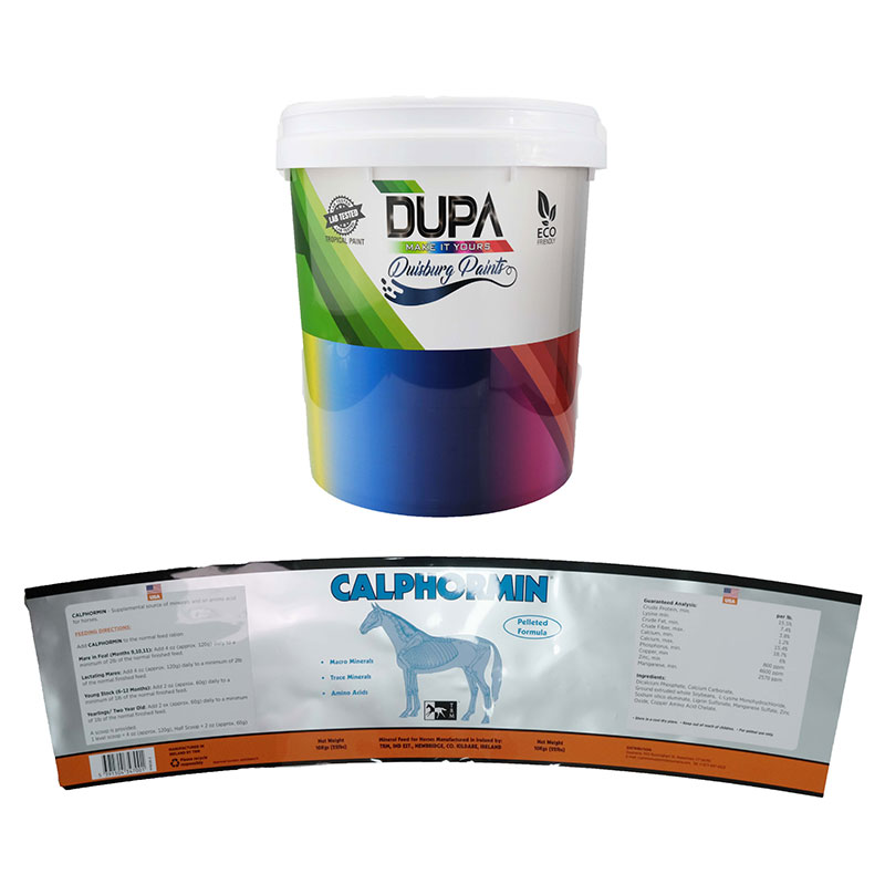 コーティングバケット射出成形インモールドラベル