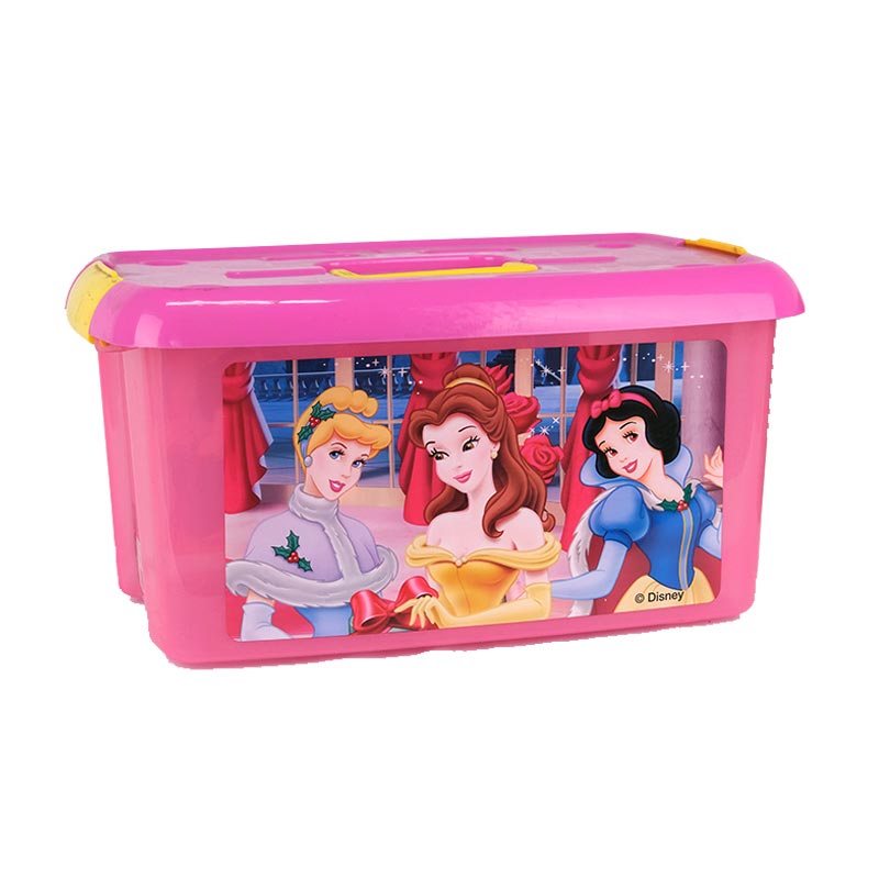 ハンドル付き収納ボックス 射出成形 インモールド ラベル