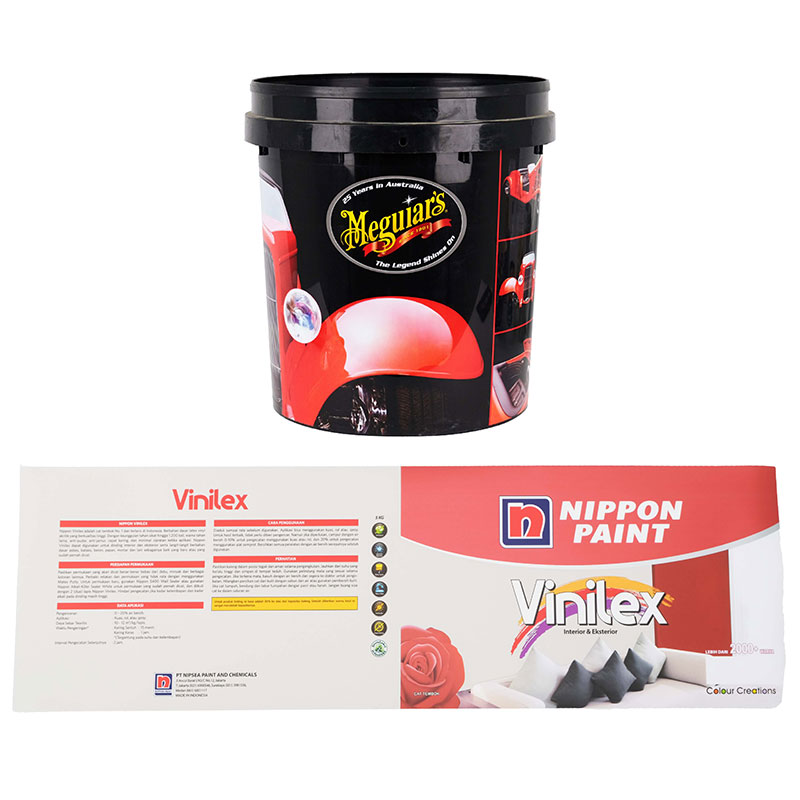 オイルペイントバケット射出成形金型ラベル