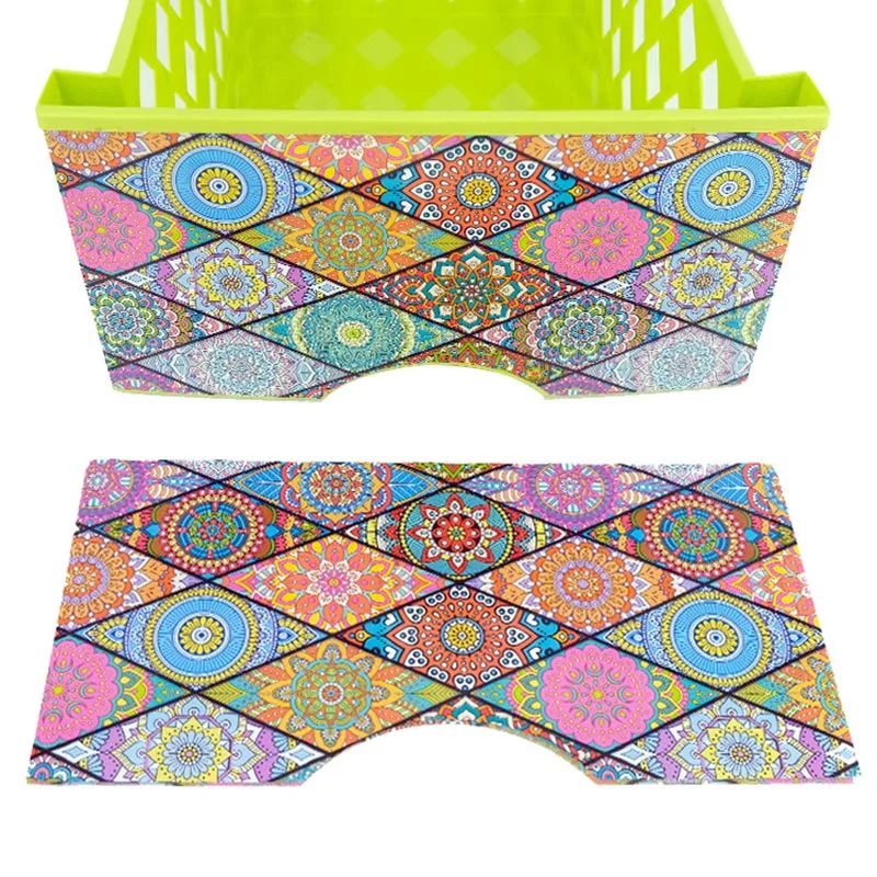 収納バスケット射出成形金型ラベル